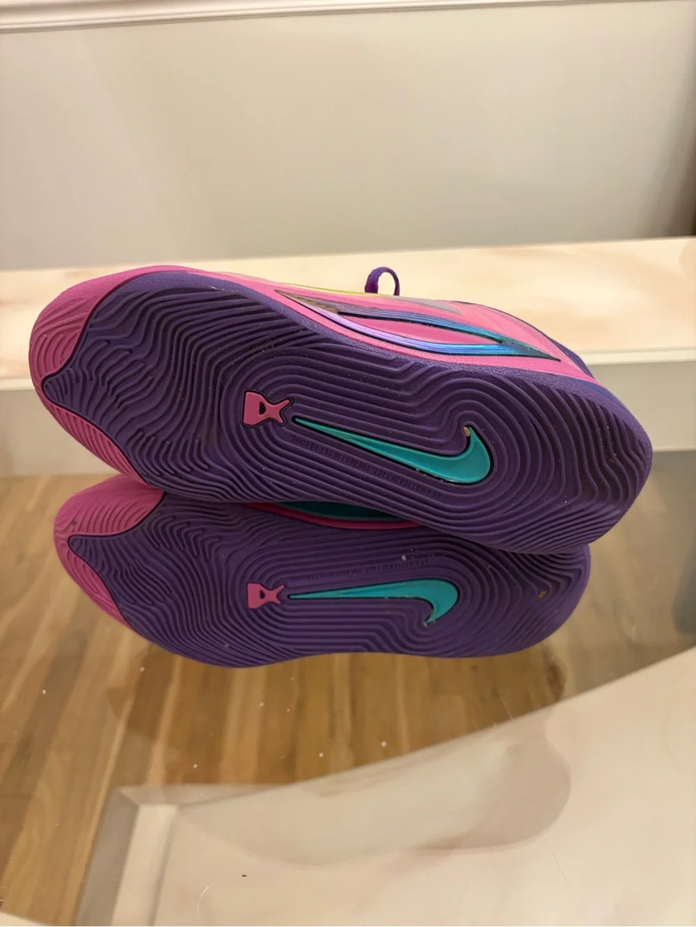 Nike Kobe HF7001-500 Basketball Shoes Unisex Kids 3Y Purple Pink Gold Low Top
